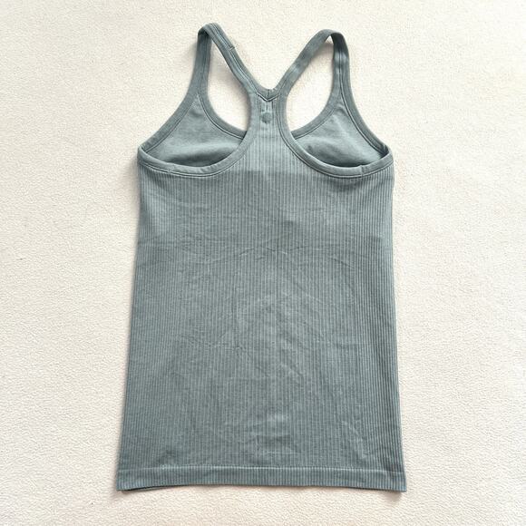 Lululemon Women Solid Blue Cast Ebb to Street Tank II Racerback Top W1AX1S 8 - Picture 6 of 6